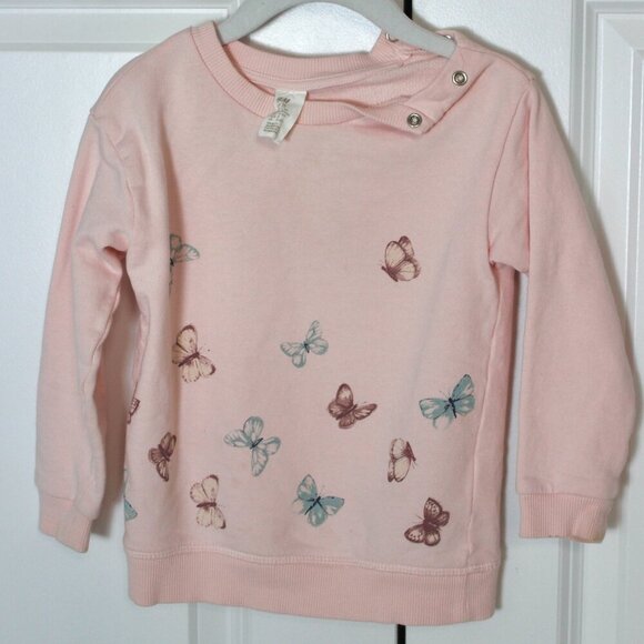 H&M Other - Pink Butterfly Sweashirt for toddler girls